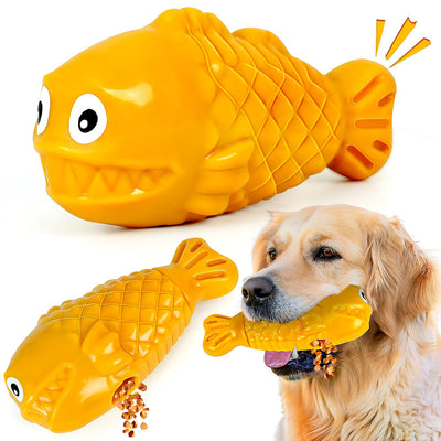 Squeaky Dog Toys for Aggressive Chewers Treat Dispensing Dog Toys