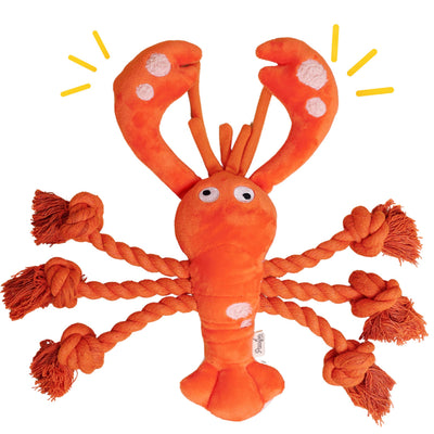 PawFoo™ Lab Lobster Dog Toy Large Squeaky Dog Toys